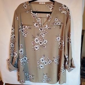 Maurice's pop over blouse